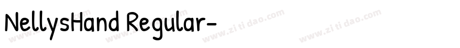 NellysHand Regular字体转换